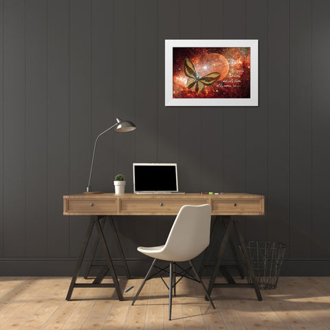 He Counts the Stars White Modern Wood Framed Art Print by Murdock, Ramona