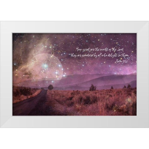 How Great Are The Works White Modern Wood Framed Art Print by Murdock, Ramona