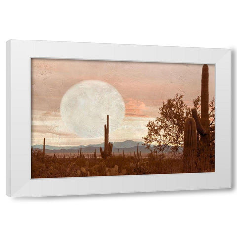 Desert Twilight White Modern Wood Framed Art Print by Murdock, Ramona
