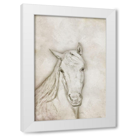 Her White Modern Wood Framed Art Print by Murdock, Ramona
