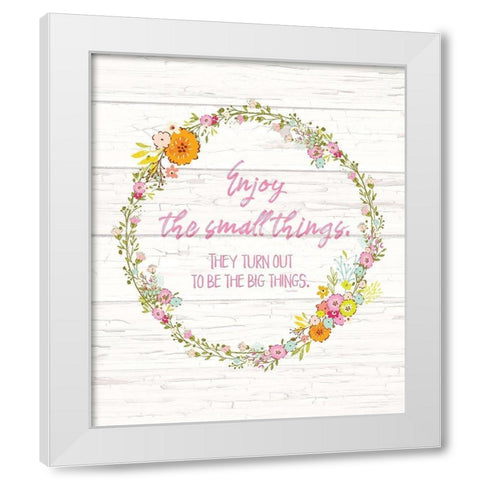 Small Things, Big Things White Modern Wood Framed Art Print by Murdock, Ramona