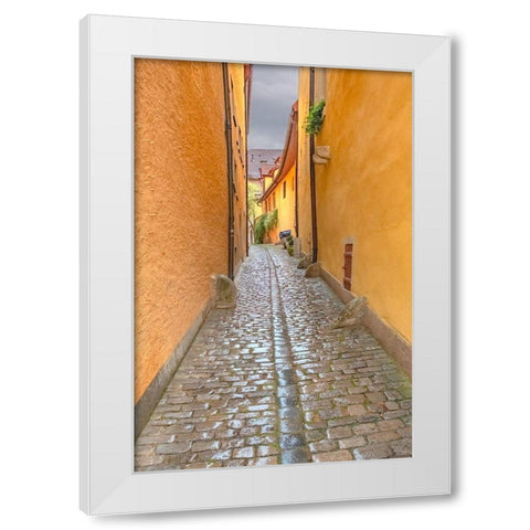 Rothenberg Alley White Modern Wood Framed Art Print by Murdock, Ramona