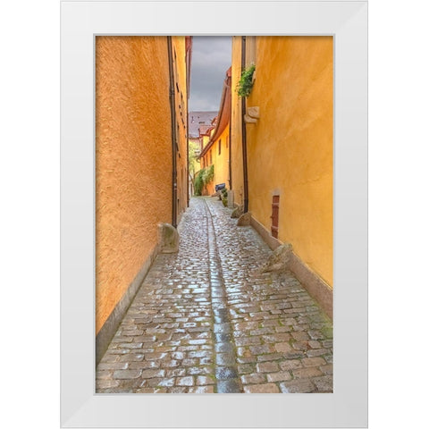 Rothenberg Alley White Modern Wood Framed Art Print by Murdock, Ramona