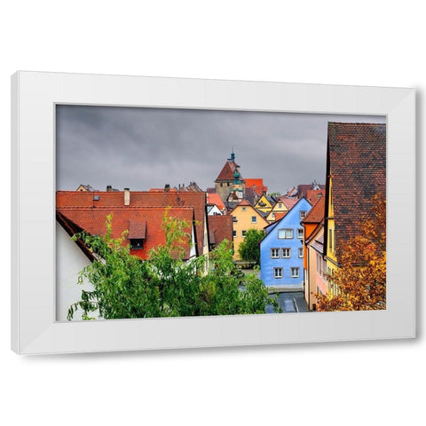 Rothenberg Cityscape White Modern Wood Framed Art Print by Murdock, Ramona
