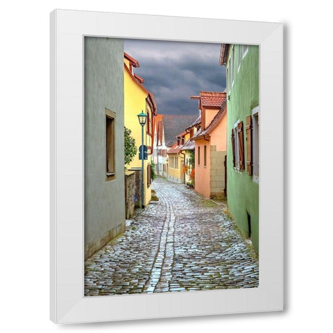 Rothenberg Cobblestone Lane White Modern Wood Framed Art Print by Murdock, Ramona