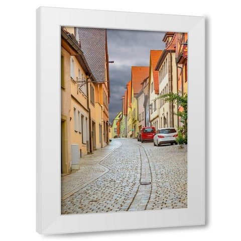 Rothenberg Hill Street White Modern Wood Framed Art Print by Murdock, Ramona