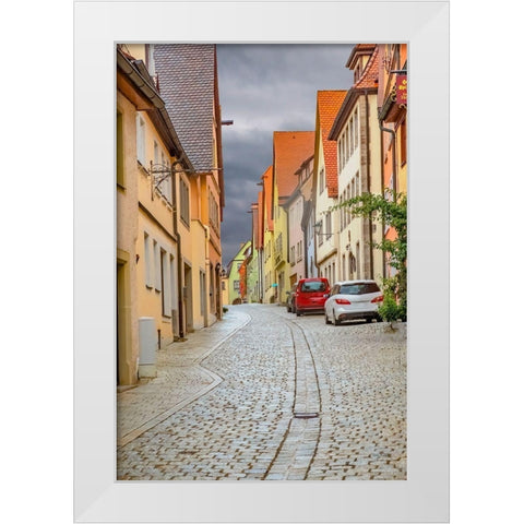 Rothenberg Hill Street White Modern Wood Framed Art Print by Murdock, Ramona