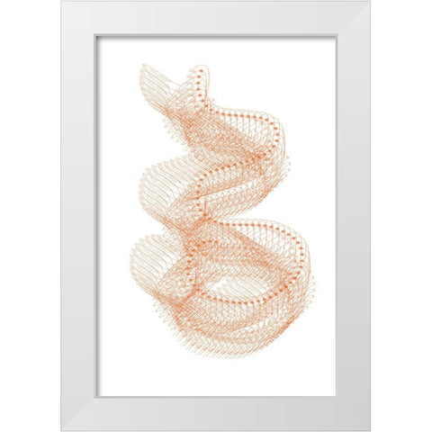 Abstract Birds I White Modern Wood Framed Art Print by Murdock, Ramona
