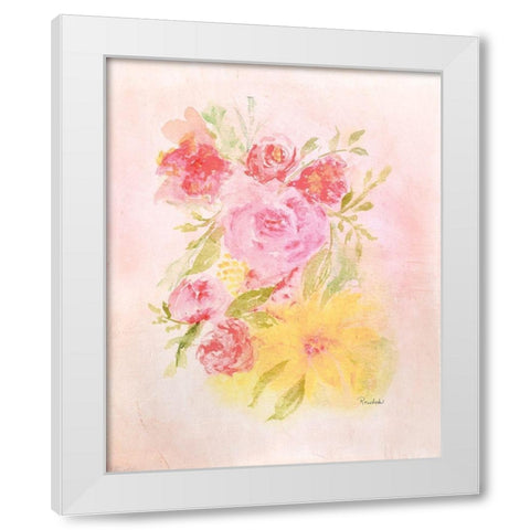 Blooms No. 1 White Modern Wood Framed Art Print by Murdock, Ramona