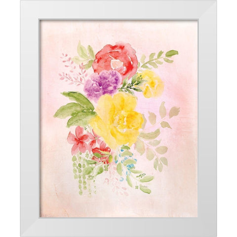 Blooms No. 2 White Modern Wood Framed Art Print by Murdock, Ramona