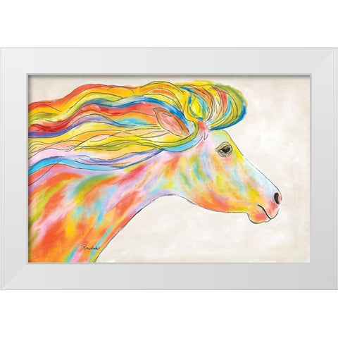 Born this Way White Modern Wood Framed Art Print by Murdock, Ramona