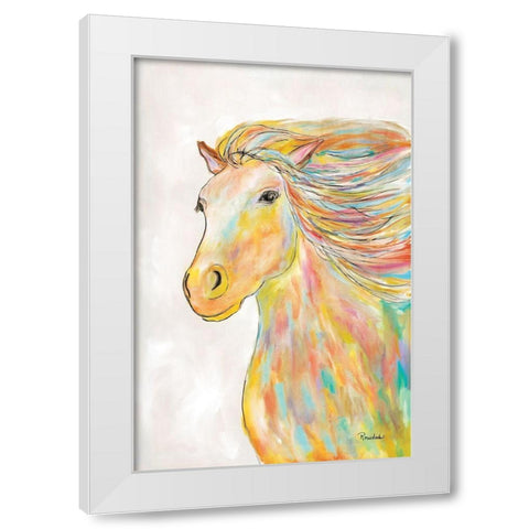 Into the Wind White Modern Wood Framed Art Print by Murdock, Ramona