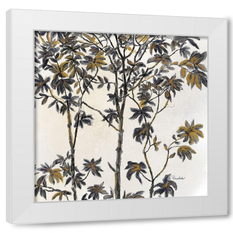 Leafy Treetop II White Modern Wood Framed Art Print by Murdock, Ramona