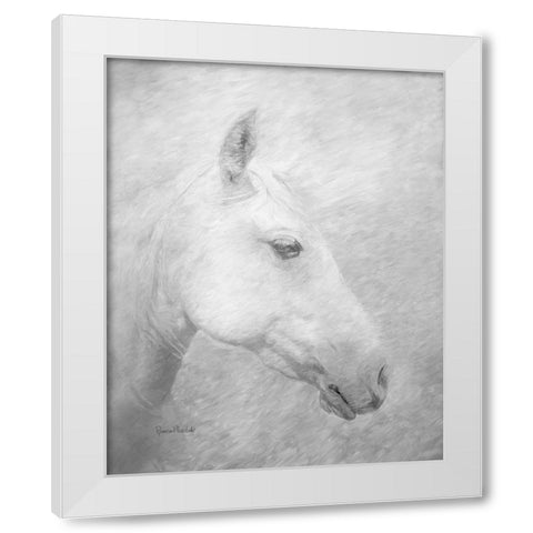 His Majesty White Modern Wood Framed Art Print by Murdock, Ramona
