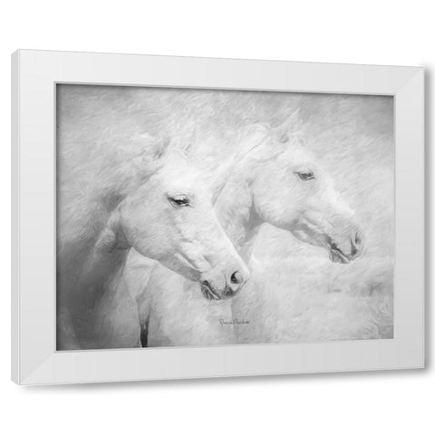 Side by Side White Modern Wood Framed Art Print by Murdock, Ramona