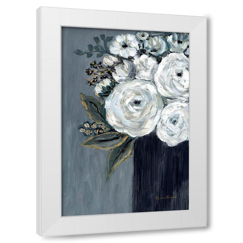 Moonlight Bouquet I White Modern Wood Framed Art Print by Murdock, Ramona