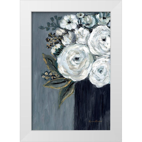 Moonlight Bouquet I White Modern Wood Framed Art Print by Murdock, Ramona
