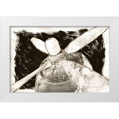 Prop I White Modern Wood Framed Art Print by Murdock, Ramona