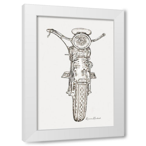 Upstanding Cycle I White Modern Wood Framed Art Print by Murdock, Ramona