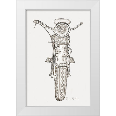 Upstanding Cycle I White Modern Wood Framed Art Print by Murdock, Ramona