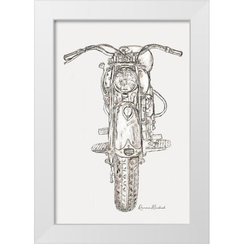 Upstanding Cycle II White Modern Wood Framed Art Print by Murdock, Ramona