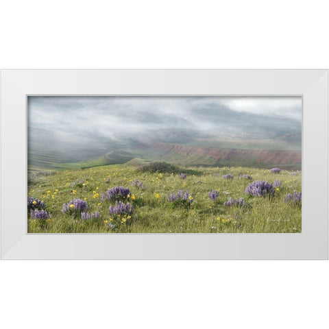 Misty Valley I White Modern Wood Framed Art Print by Murdock, Ramona