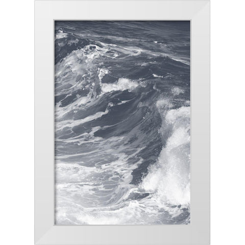 Ocean Wave No. 3 White Modern Wood Framed Art Print by Murdock, Ramona
