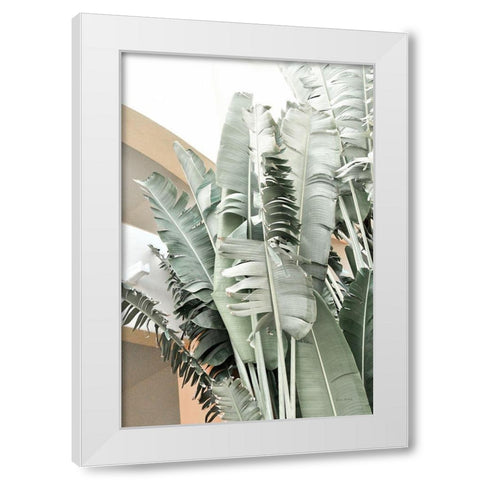 Banana Branch III White Modern Wood Framed Art Print by Murdock, Ramona