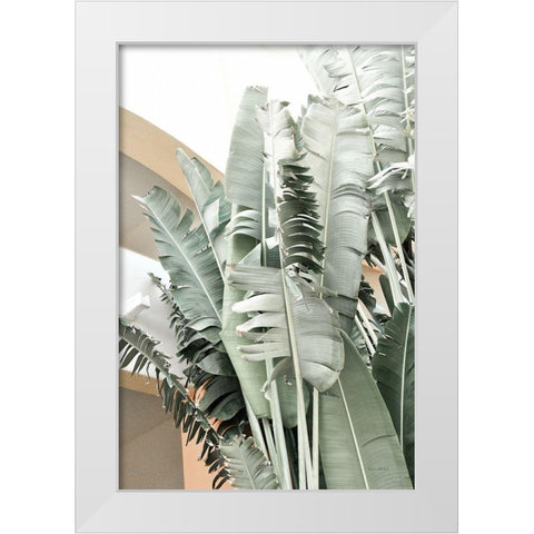 Banana Branch III White Modern Wood Framed Art Print by Murdock, Ramona
