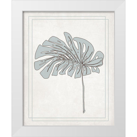 Tropical Monstera IV White Modern Wood Framed Art Print by Murdock, Ramona