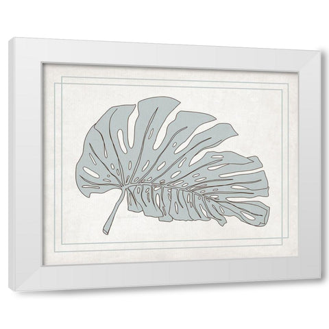Tropical Monstera II White Modern Wood Framed Art Print by Murdock, Ramona