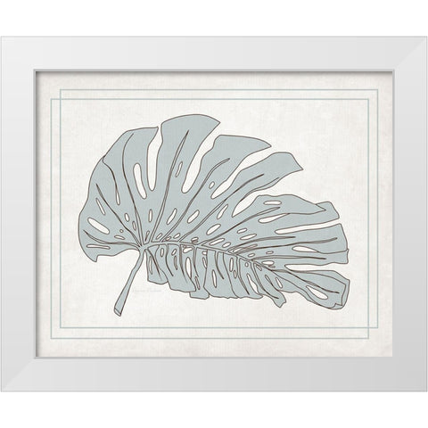 Tropical Monstera II White Modern Wood Framed Art Print by Murdock, Ramona