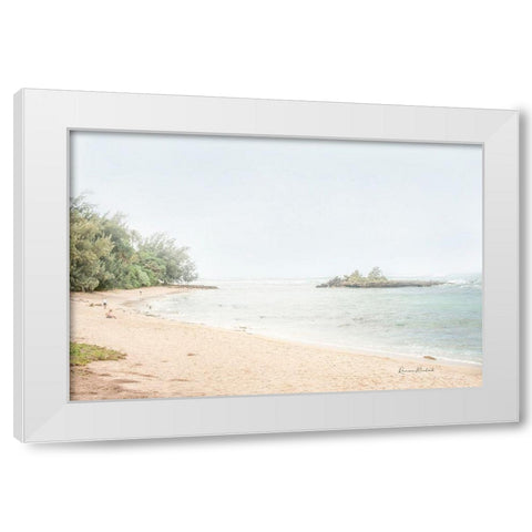 Day at the Beach II White Modern Wood Framed Art Print by Murdock, Ramona