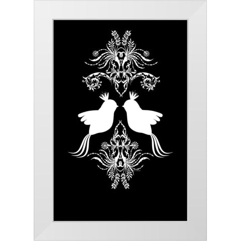 Twitter Royals White Modern Wood Framed Art Print by Murdock, Ramona