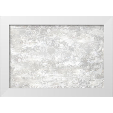 Frosty Abstract II White Modern Wood Framed Art Print by Murdock, Ramona