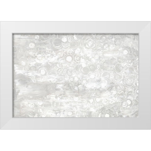 Frosty Abstract III White Modern Wood Framed Art Print by Murdock, Ramona