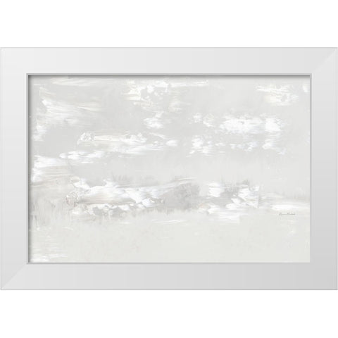 Neutral Abstract II White Modern Wood Framed Art Print by Murdock, Ramona