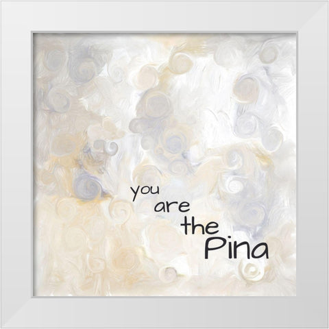 Colada White Modern Wood Framed Art Print by Murdock, Ramona