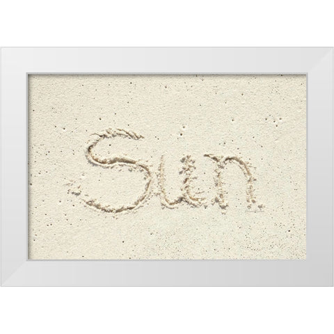 Sun White Modern Wood Framed Art Print by Murdock, Ramona