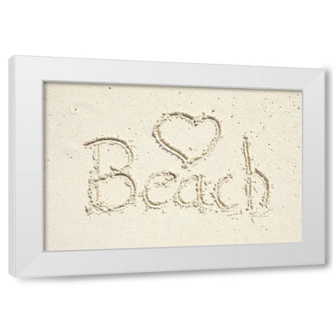 Beach White Modern Wood Framed Art Print by Murdock, Ramona