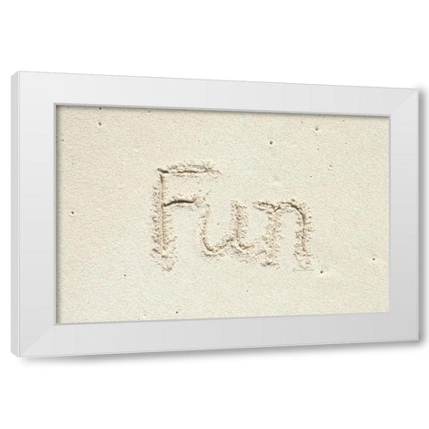 Fun White Modern Wood Framed Art Print by Murdock, Ramona