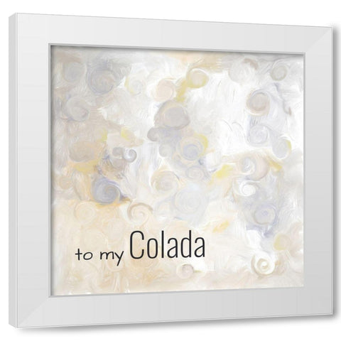 Colada White Modern Wood Framed Art Print by Murdock, Ramona
