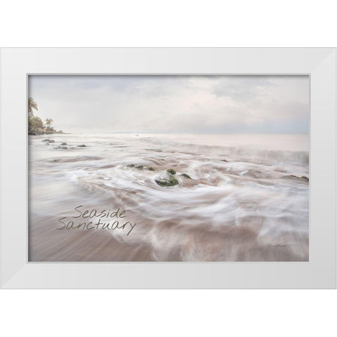 Seaside Sanctuary White Modern Wood Framed Art Print by Murdock, Ramona