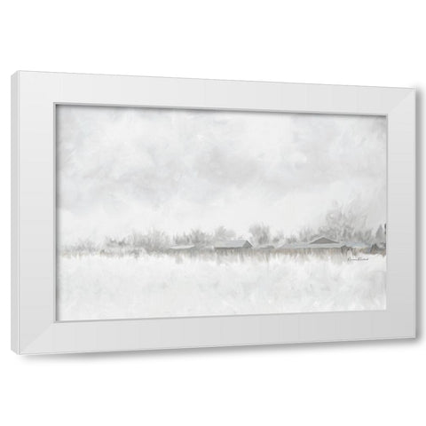 Vintage Farmstead No. 3 White Modern Wood Framed Art Print by Murdock, Ramona