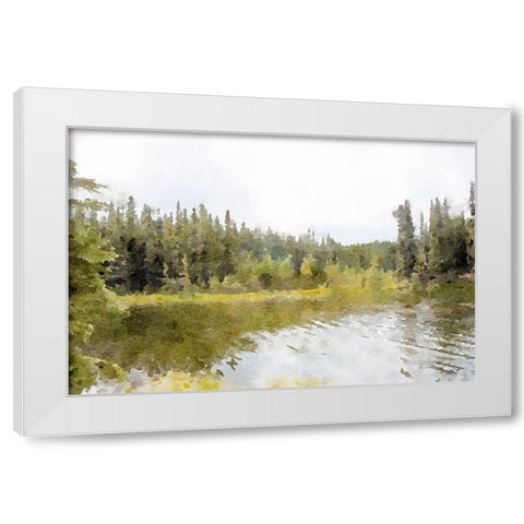 Mountain Paradise No. 2 White Modern Wood Framed Art Print by Murdock, Ramona