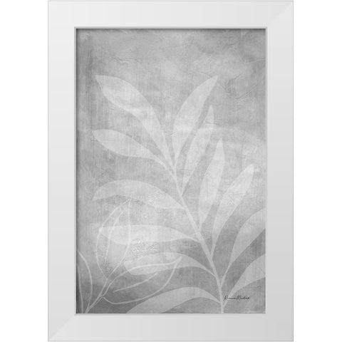 Leafy Parts No. 1 White Modern Wood Framed Art Print by Murdock, Ramona