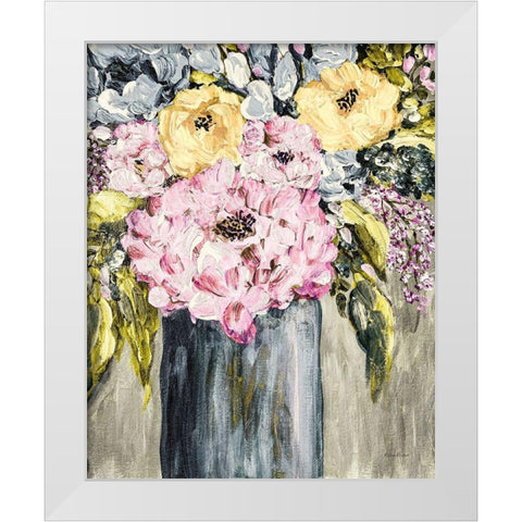 Garden Glories No. 5 White Modern Wood Framed Art Print by Murdock, Ramona