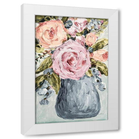 Garden Glories No. 8 White Modern Wood Framed Art Print by Murdock, Ramona