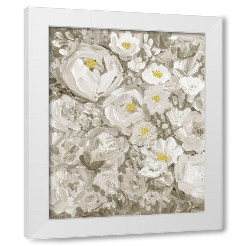 Glitter Garden No. 1 White Modern Wood Framed Art Print by Murdock, Ramona
