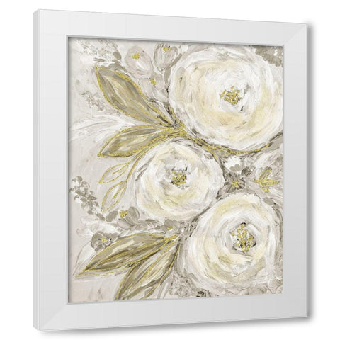 Glitter Garden No. 3 White Modern Wood Framed Art Print by Murdock, Ramona